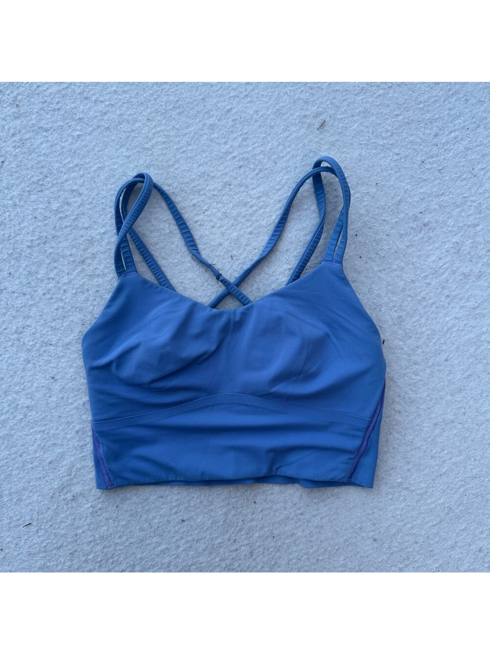 Lululemon Like a Cloud Longline Bra Light Support B/C Cup Pitch Blue Yoga Gym